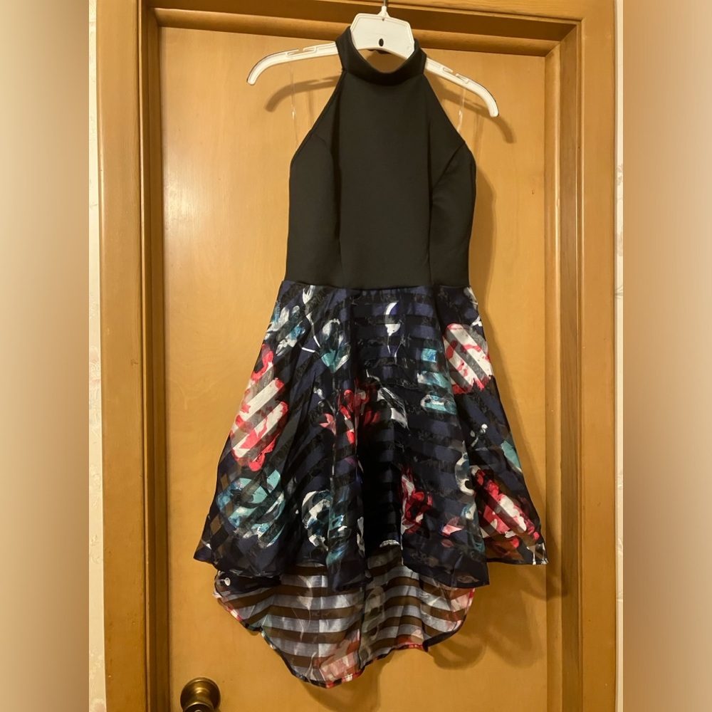 Brand new washable juniors halter backless dress